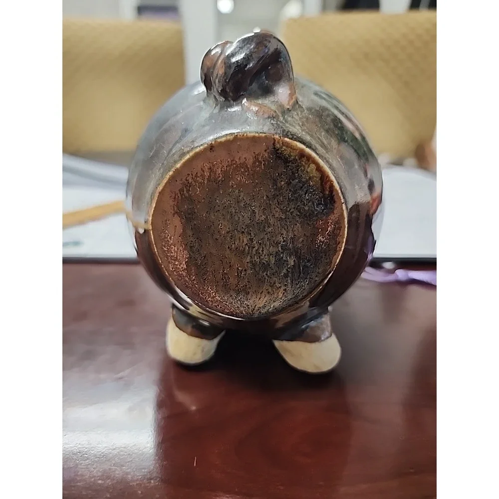 WHIMSICAL PIGGY‎ BANK WITH WESTERN HAT MULTICOLORED EXELCENT CONDITION